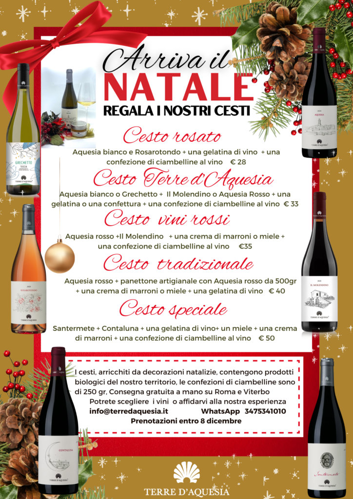 cesti natalizi e confezioni vini